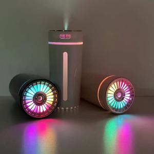 무선 자동차 공기 가습기 RGB LED 다채로운 조명과 홈 침실에 대 한 휴대용 300ML 또는 USB 기관총 안개 메이커