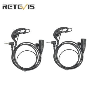 Retevis EEY002 귀고리 이어폰 RETEVIS RT22P RT622P RB619 RB19 B63S B3S 용 PTT 마이크가있는 3.5mm 단일 바늘 이어폰