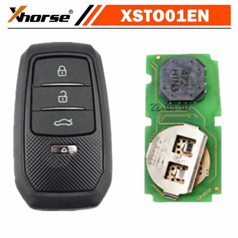 1 개/몫 Xhorse XSTO01EN TOY.T for Toyota XM38 스마트 키(키 쉘 지원 4D 8A 4A 포함)