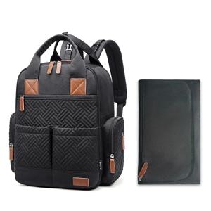 배낭 엄마 기저귀 가방, 대용량 여행용 기저귀 가방, 다기능 임산부 가방, 매트 교체 포함