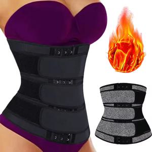 여성용 조절 가능한 브레스트 배꼽 컨트롤 허리 벨트 Shapewear 땀 사우나 Bodyshaping 피트니스 운동 스포츠 허리 트레이너