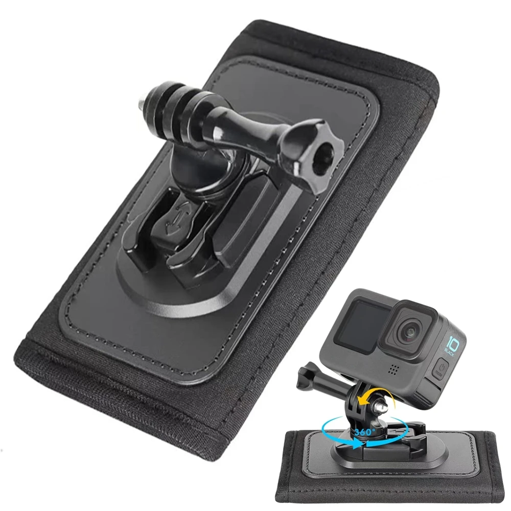 백팩 숄더 스트랩 360 °   GoPro Hero 10 9 8 7 6 5 Dji Action 2 액션 카메라 액세서리용 회전 버클 퀵 릴리스 마운트