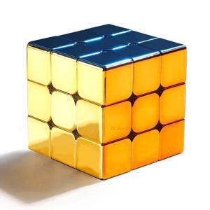 [ECube] SengSo 전기 도금 3x3 자기 골든 큐보 매직 큐브 퍼즐 스피드 큐브 M3 3x3x3 Magico Cubo Кубик Рубика Cibo 장난감