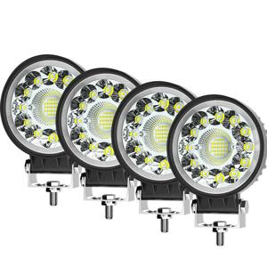 YIGEDENG-4인치 123W LED 바 오프로드 4X4 스포트라이트 12V 24V 작업등 바 지프 트럭 자동차 트랙터 SUV ATV 바라 LED 헤드라이트