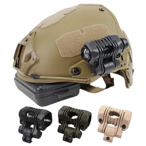 BOOIU 전술 헬멧 손전등 홀더 25mm 멀티 앵글 Led 손전등 클립 빠른 헬멧 액세서리 렌치가있는 마운트 사이드 레일