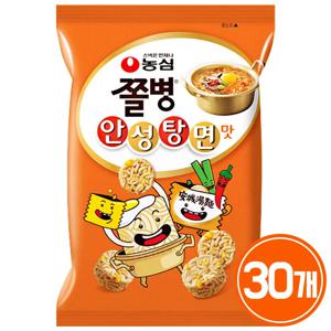 농심 쫄병스낵 안성탕면맛 77g 30개