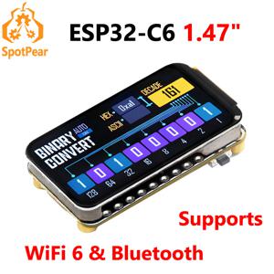 Waveshare ESP32-C6 1.47인치 디스플레이 개발 보드 172×320 WiFi 6 및 Bluetooth ESP32 1.47인치 터치 디스플레이 Type-C 지원