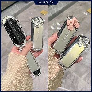 휴대용 빗 에어백 에어 쿠션 빗 숙녀 특별 간단한 패션 빗 거울 여행 야외를위한 하나의 접이식 작은 빗