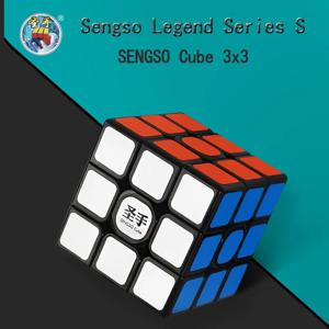 SENGSO 스피드 큐브 3x3 스티커 매직 큐브 교육 장난감 어린이 퍼즐 장난감