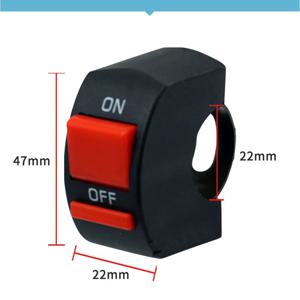 오토바이 22mm 핸들바 플레임아웃 스위치 모터바이크 ON OFF 버튼 모토 바이크 헤드라이트 신호등 유니버설 컨트롤 DC12V