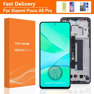 PocoX6 Pro 2311DRK48G 디스플레이 용 Xiaomi Poco X6 Pro Lcd 디스플레이 터치 스크린 디지타이저 어셈블리 교체 용 6.67 