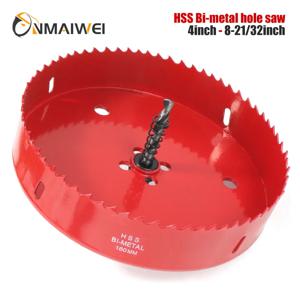 M42 102-220mm HSS 강철 드릴링 구멍 톱 드릴 비트 커터 바이메탈 알루미늄 철 스테인레스 스틸 DIY 목재 커터 드릴 비트