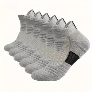 6/3/1 쌍 새로운 남성 스포츠 러닝 피트니스 비행 짧은 튜브 양말 여성 수건 바닥 농구 양말 솔리드 컬러 블랙 양말