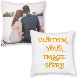 사진이 포함된 맞춤형 베개 케이스 남자 친구 여자 친구 가족을 위한 사진 선물이 포함된 맞춤형 벨벳 베개 커버