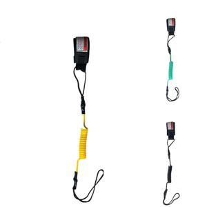 130cm 안전 서핑 보드 가죽 끈 후크 및 루프 단일 랩 스트랩 코일 바디 보딩 가죽 끈 스탠드 패들 보드에 적합