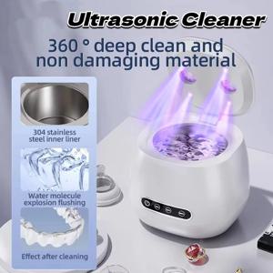 Xiaomi 2000mah 초음파 클리너 USB 쥬얼리 안경 클리너 BlueLight 휴대용 자동 안경 반지 귀걸이 살균기