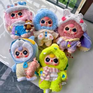 베이비 쓰리 스위트 드림 400% 시리즈 블라인드 박스 트렌디 토이 플러시 인형 펜던트 장식 소녀 생일 선물 미스터리 박스