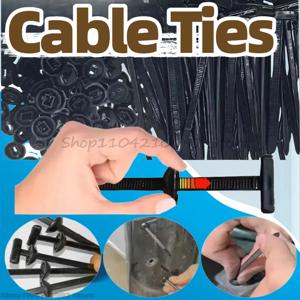 케이블 타이 버클 나일론 자동차 고정 장치 나사 교체 가능 자동차 펜더 트렁크 엔진 가드 패널 와이어 클립 관리 도구