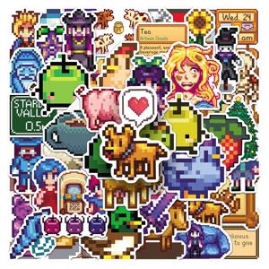 10/30/50pcs 클래식 픽셀 게임 Stardew Valley 스티커 재미 있은 만화 데칼 물병 노트북 전화 낙서 스티커 도매