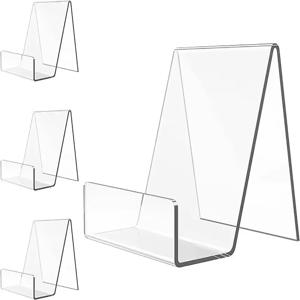 4개 조절 가능한 각도 디스플레이 스탠드, 책 및 예술 작품용 투명 아크릴, 독서, 전시 및 장식용 다용도