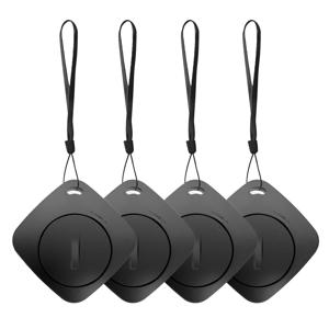 AIYATO 스마트 블루투스 트래커는 Apple과 함께 작동합니다. 내 찾기, 분실 방지 알림 장치 MFI 등급 로케이터 키 애완 동물 키즈 파인더, 4팩