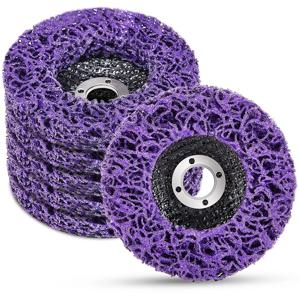 1개 100/115/125mm 다이아몬드 연마 휠 플랩 디스크 코랄 디스크 폴리 스트립 디스크 앵글 그라인더용 페인트 녹 제거 청소 도구