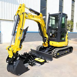 중국 LANDWARD 굴삭기 2.5톤 미니 굴삭기 부속품 포함 얀마 디젤 엔진 유로 5 농장용 굴삭기 2톤 맞춤형