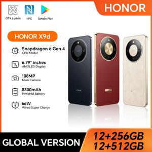 글로벌 버전 HONOR X9d 5G 6.79인치 AMOLED 스크린 스냅드래곤 6세대 4 108MP AI 카메라 8300mAh 배터리 66W 슈퍼차지