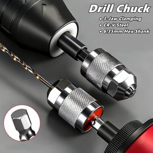드릴 척 키리스 스크루드라이버 임팩트 드라이버 어댑터 전기 마이크로 모터 클램프 미니 척 피스처 헥스 샹크 드릴 비트 어댑터