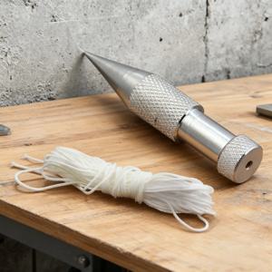 2개입 건축 측정 망치 세트 아연 도금 와이어 펜던트 슬링 포함, 고정밀 수직 건축 측정 내구성 도구