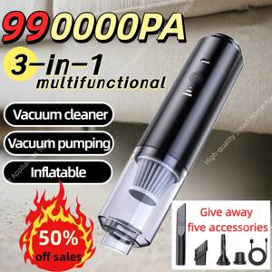 990000pa 사각지대 없는 강력한 진공청소기 스마트 홈 인플레이터블 무선 핸드헬드 진공 흡입기 2026년 신제품