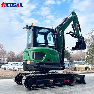 3.5톤 크롤러 마이크로 굴착기 파일럿 조작 건설 장비 소형 굴착기 EPA 미니 굴착기