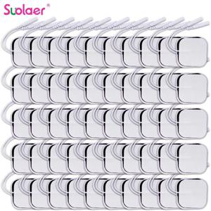 Tens EMS 전극 패드 근육 전기 자극기 바디 마사지 용 부직포 자체 접착 교체 마사지 패치