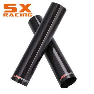 야마하 혼다 KTM EXC SX SXF XC XCF XCW 125 250 350 450 530 JFG 용 오토바이 카본 파이버 프론트 포크 가드 랩 커버 액세서리