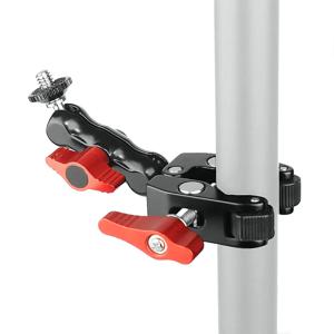 슈퍼 클램프 카메라 클램프 마운트 모니터 360 °   DSLR 카메라/Gopro/LED 조명/전화용 볼헤드 매직 암 더블 볼 헤드 어댑터