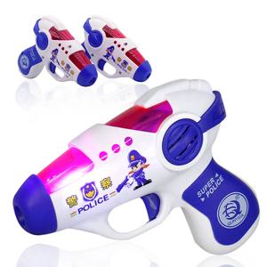 새로운 어린이 빛나는 장난감 총 멋진 조명 전기 회전 프로젝션 동적 음악 어린이 실내 야외 제품 휴일 선물