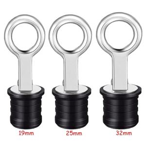 19/25/32mm 해양 드레인 플러그 조정 가능한 스냅 꽉 스테인레스 스틸 드레인 플러그 스피드 보트 카약 모터 보트 하드웨어 액세서리