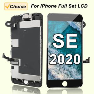 iPhone SE 2020 SE2 풀 세트 LCD 디스플레이 교체 키트 터치 디지타이저 어셈블리 + 전면 카메라 A2275 A2298 A2296 용 AAA 화면