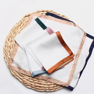 남성용 부드러운 패브릭 포켓 스퀘어 여성 정장 스카프 남성용 손수건 화이트 스퀘어 손수건 타월 웨딩 스카프