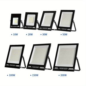 방수 IP67 LED 투광 조명, 정원 프로젝터, 야외 조명 스포트라이트, 벽 투광 조명, 10W, 20W, 30W, 50W, 100W, 150W, AC 220V