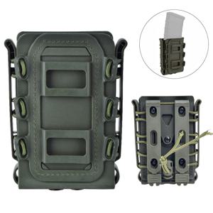 업그레이드 전술 탄창 파우치 몰리, AR15 5.56 7.62 9mm 스콜피온용 빠른 탈착 탄창 케이스, TPR 홀스터 조절 가능 케이스 박스