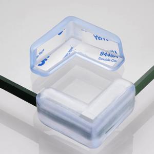 4pcs 충돌 방지 테이블 코너 보호 패드 커피 테이블 유리 가구 코너 투명 실리콘 보호 커버