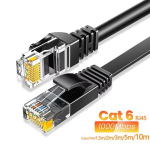 이더넷 케이블 Cat6 기가비트 고속 1000Mbps 인터넷 케이블 RJ45 차폐 네트워크 LAN 코드 노트북 라우터 PC PS5 4 3 Xbox용