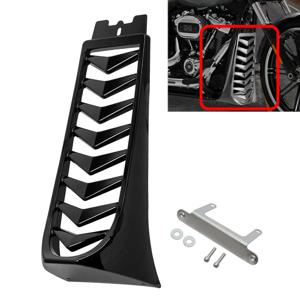 오토바이 비비드 블랙 프론트 턱 페어링 스포일러 Harley Softail Street Bob 브레이크 아웃 Fat Bob 2018-2022 용 하부 라디에이터 커버