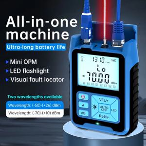 SAIVXIAN 광 파워 미터 -50~+26dBm 4 in 1 다기능 시각 장애 탐지기 광섬유 네트워크 케이블 테스터 1-50MW(옵션)