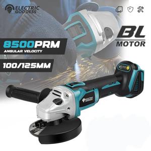 125/100mm 브러시리스 앵글 그라인더 연마 절단기 Makita 18V 배터리 핀용 무선 앵글 그라인더 도구