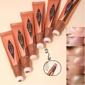 6가지 색상의 쿠션 코튼 블러셔, 피부에 자극이 없는 친환경 하이라이터, 뭉침 없이 자연스럽게 녹아들어갑니다.