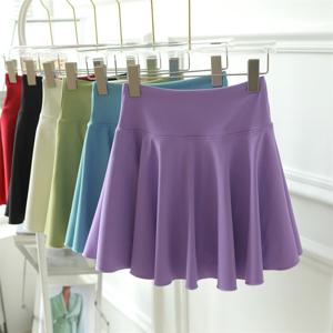 스포티 테니스 스커트 여성 여름 하이 웨이스트 플리츠 미니 스커트 가짜 투피스 안티 라이트 댄스 퀵 드라이 러닝 피트니스 짧은 스커트