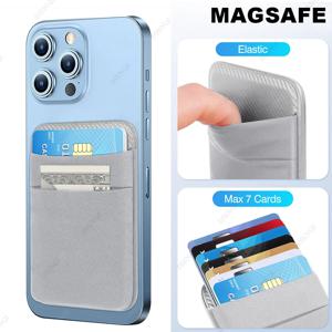 폰 월렛 카드 홀더 엘라스틱 라이크라 맥세이프 카드홀더 애플 16 15 프로 맥스 삼성 안드로이드 호환 마그네틱 월렛