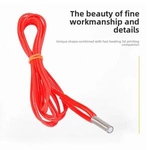 12V/24V 40W 50W 30W 세라믹 카트리지 히터 6*20mm 1M /2Meter 케이블 3D 프린터 프린트 헤드 유도 히터 가열 튜브 요소